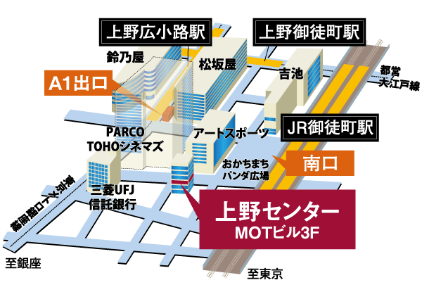 上野センター地図